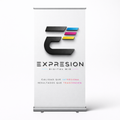 Estand publicitario de 1.20 mt con Diseño y marco de aluminio resistente